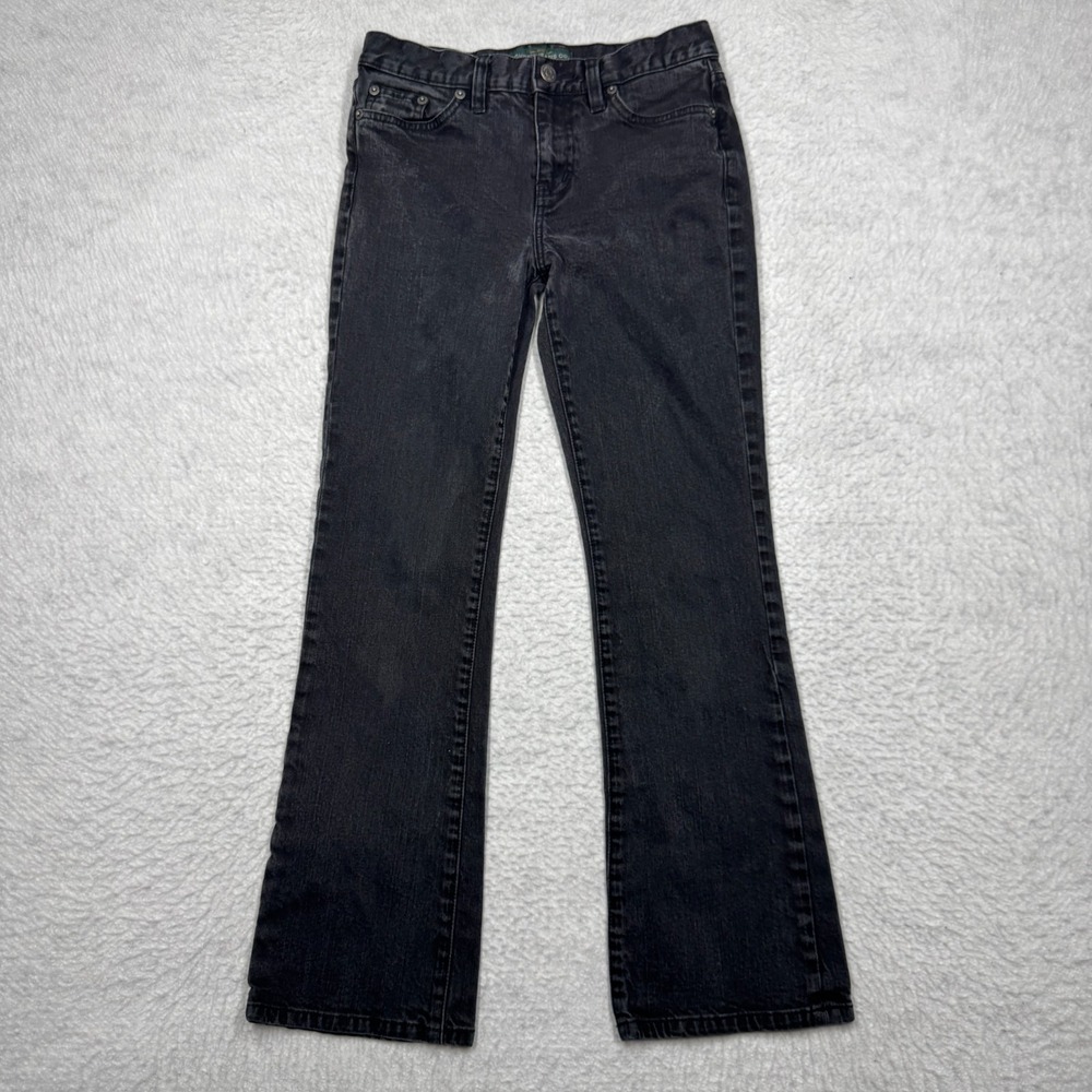 Lauren Ralph Lauren Bootcut Leg Black Denim Jeans Women's Size 2P (26x27)